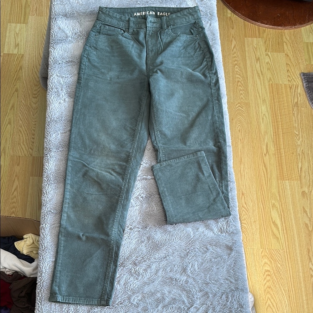 American Eagle Outfitters Green Straight Leg Jeans